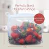 Reli. Reusable Silicone Bag (1 Pack) | Sandwich (1000 ml), Clear | Silicone Bag for Food Storage | Reusable Food Storage for Meal Prep | Leak-Proof, Dishwasher/Freezer Safe