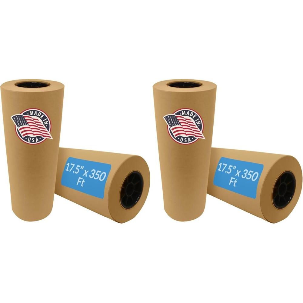 imageReli Kraft Paper Roll 175 x 350 Feet Jumbo Roll Made in USA Brown Craft amp Wrapping Paper Plain Kraft Packing for Shipping Moving ArtsCrafts Table Cover Bulk Pack of 21 Count Pack of 2