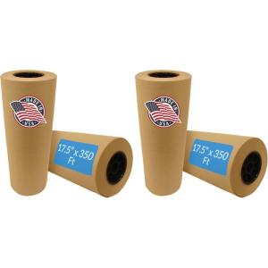 Reli. Kraft Paper Roll | 17.5″ x 350 Feet – Jumbo Roll | Made in USA | Brown Craft & Wrapping Paper | Plain Kraft Packing for Shipping, Moving, Arts/Crafts, Table Cover | Bulk (Pack of 2)(1 Count (Pack of 2))