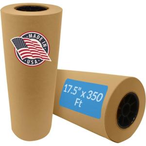 Reli. Kraft Paper Roll | 17.5″ x 350 Feet – Jumbo Roll | Made in USA | Brown Craft & Wrapping Paper | Plain Kraft Packing for Shipping, Moving, Arts/Crafts, Table Cover | Bulk (Pack of 2)(1 Count (Pack of 1))