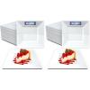 Reli. 110 Pcs Square Plastic Plates Disposable | 6.5″ White Disposable Dessert Plates for Party | Hard Plastic | Fancy for Party, Wedding, Small Appetizer, Salads, Dessert(6.5″ (Pack of 2))