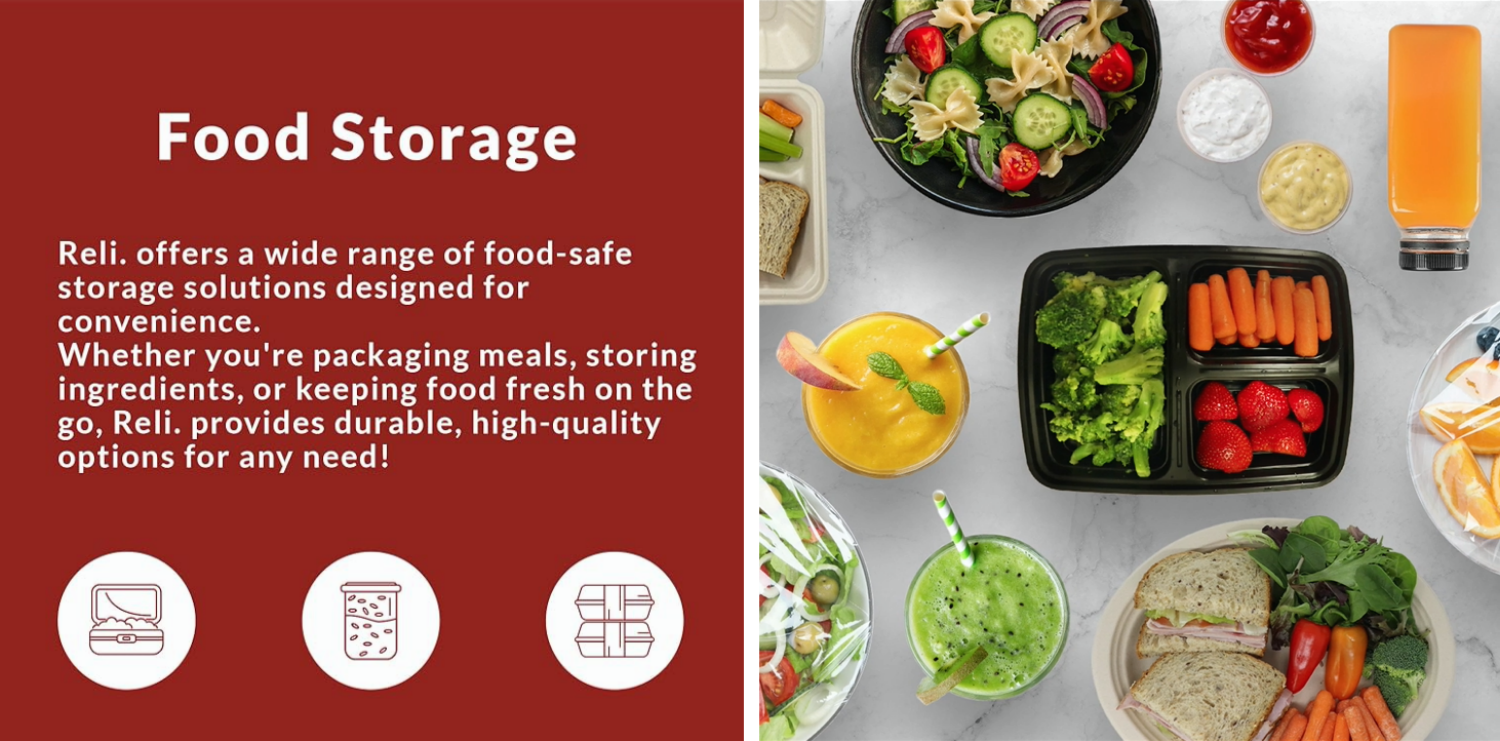 Reli: Buy garbage bags, paper bags, disposable plastic products, and rigid plastic plates online | Elegant and durable round disposable plates suitable for parties, weddings, events, and Christmas.