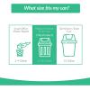 Reli. Compostable 6-8 Gallon Trash Bags | 100 Count | ASTM D6400 | Green | Eco-Friendly | For Compost