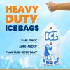 Reli. Plastic Ice Bags 10 lb (250 Pack Bulk) Cotton Drawstring | 12″x21″ Ice Bags Reusable, Heavy Duty | Clear, Freezer Safe Storage | 1.5 Mil