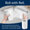 Reli. SuperFit Code H (225 Count) | Compatible with Simplehuman Code H | Custom Fit Liners | Drawstring Trash Bags | 30-35 Liter / 8-9 Gallon | White | Roll Pack