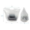 Reli. To Go Bags/Take Out Bags (250 Count) (Small 16″ L x 8″ W + 10.75″ H) Reusable Plastic Bags with Handles | Die Cut Handle – Plastic | Use for Shopping, Business, Carry Out, Restaurant