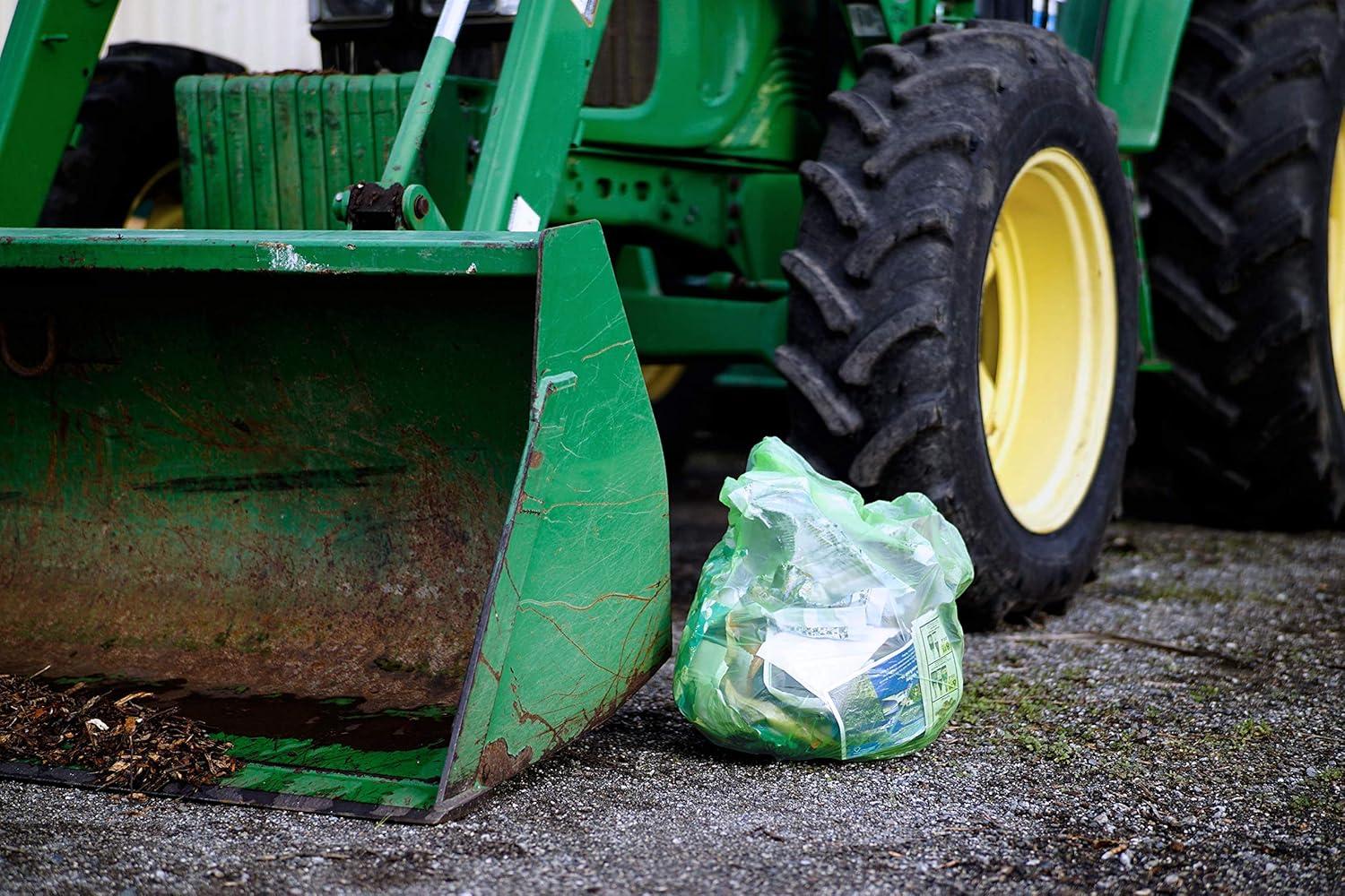 imageReli Compostable 1625 Gallon Trash Bags 50 Count ASTM D6400 Green EcoFriendly For Compost