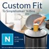 Reli. SuperFit Code N (225 Count) | Compatible with Simplehuman Code N | Custom Fit Liners | Drawstring Trash Bags | 45-50 Liter / 11.9-13.2 Gallon | White | Roll Pack
