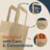 Reli. 5.25×3.25×8 in. Small Paper Bags with Handles | 110 Pack | Kraft Brown Paper Bags with Flat Handles Bulk | Ideal for Gifts, Retail, Shopping, Merchandise, Crafts