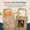 Reli. 5.25×3.25×8 in. Small Paper Bags with Handles | 110 Pack | Kraft Brown Paper Bags with Flat Handles Bulk | Ideal for Gifts, Retail, Shopping, Merchandise, Crafts