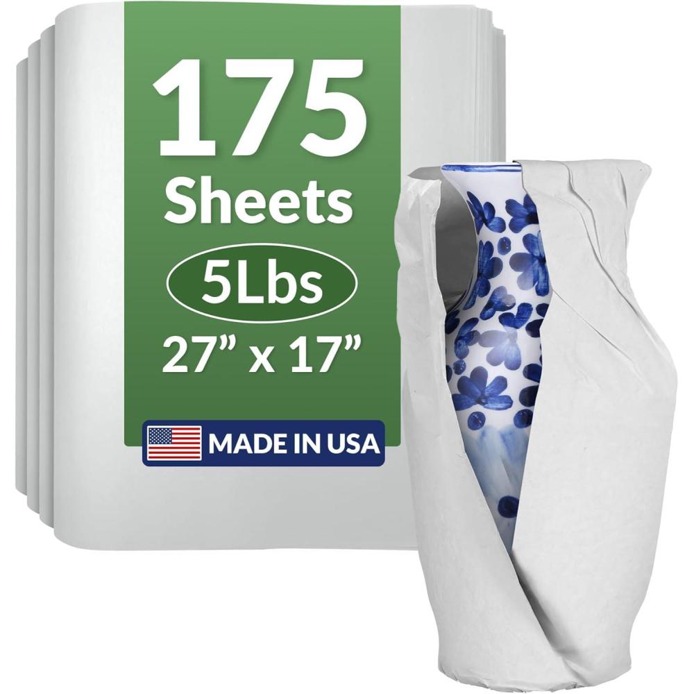 imageReli Newsprint Packing Paper 5 lbs 175 Sheets 27 x 17 Packing Paper Sheets for Moving Newspaper Box Filler Perfect for Wrapping Moving amp Packaging Supplies Made in the USA
