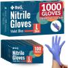 Reli. Nitrile Gloves, Large | 1000 Pack Bulk – Violet Blue | Disposable Gloves – Powder Free, Latex Free | Single-Use | Nitrile for Cleaning, Automotive, Salon| Iris Blue Food Safe