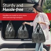 Reli. T-shirt Plastic Bags | 175 Pack | Black Plastic Bags with Handles (Plain) | Ideal for Grocery, Shopping, Food Take Out/To Go, Small Business