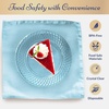 Reli. 50 Pcs Plastic Dessert Plates, Disposable (6 inch, Clear)| Small Plates for Party, Heavy Duty | Hard Plastic Dessert Platter for Cake, Wedding, Birthday, Salad/Appetizer (6″)