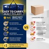 Reli. Moving Bags Heavy Duty (2 Pack) | Extra Large Totes for Storage & Packing | Small Space & Dorm Room Essentials | Packing Bags with Handles & Zippers | Alternative to Moving Boxes (Blue)