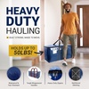 Reli. Moving Bags Heavy Duty (2 Pack) | Extra Large Totes for Storage & Packing | Small Space & Dorm Room Essentials | Packing Bags with Handles & Zippers | Alternative to Moving Boxes (Blue)