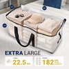 Reli. Moving Bags Heavy Duty (8 Pack) | Extra Large Totes for Storage & Packing | Small Space & Dorm Room Essentials | Packing Bags with Handles & Zippers | Alternative to Moving Boxes (Clear)