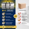 Reli. Moving Bags Heavy Duty (12 Pack) | Extra Large Totes for Storage & Packing | Small Space & Dorm Room Essentials | Packing Bags with Handles & Zippers | Alternative to Moving Boxes (Clear)