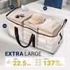 Reli. Moving Bags Heavy Duty (6 Pack) | Extra Large Totes for Storage & Packing | Small Space & Dorm Room Essentials | Packing Bags with Handles & Zippers | Alternative to Moving Boxes (Clear)