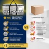 Reli. Moving Bags Heavy Duty (6 Pack) | Extra Large Totes for Storage & Packing | Small Space & Dorm Room Essentials | Packing Bags with Handles & Zippers | Alternative to Moving Boxes (Clear)