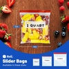 Reli. Quart Food Storage Bags (275pk) | Resealable Storage With Sliders | Quart Size Resealable Bags For Food, Toys, Supplies | Slide to Seal, Microwave-Safe, Write-On Label, BPA Free