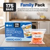 Reli. Quart Freezer Bags (175pk) | Resealable Freezer Storage, Quart Size | Food Storage Resealable Bags | Leak-Proof Double Zipper, Microwave-Safe, Write-On Label, BPA Free