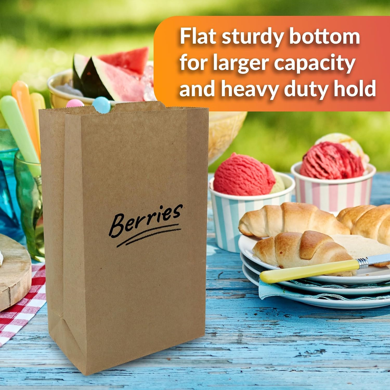 image:imageReli Brown Paper Lunch Bags 125 Pack 6 lb Brown Lunch Bags Luncheon Sacks for Snacks and Gifts Medium Size Kraft Paper Multipurpose for Lunch Snacks Gifts Arts amp Crafts DIY