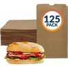 Reli. Brown Paper Lunch Bags (125 Pack) | 6 lb Brown Lunch Bags, Luncheon Sacks for Snacks and Gifts | Medium Size, Kraft Paper | Multipurpose for Lunch, Snacks, Gifts, Arts & Crafts, DIY