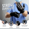 Reli. Black Nitrile Gloves, Large | Disposable Gloves (100 Pack) | Powder Free, Latex Free, Food Safe | Single-Use | Premium Nitrile Rubber Material for Automotive Work, Cleaning, Cooking