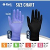 Reli. Black Nitrile Gloves, Large | Disposable Gloves (1000 Pack, Bulk) | Powder Free, Latex Free, Food Safe | Single-Use | Premium Nitrile Rubber Material for Automotive Work, Cleaning, Cooking