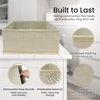 Reli. Drawer Organizers (14 Pack) | Storage Dividers, Dresser Dividers & Organization Bins for Clothes, Baby Nursery | Foldable Fabric Drawer Containers for Bras, Socks, Underwear (Beige)