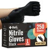 Reli. Black Nitrile Gloves, Large (250 Pack) | Heavy Duty Disposable Gloves | Powder Free, Latex Free, Food Safe | Single-Use | Premium Nitrile Rubber Material for Mechanic, Cleaning, Cooking