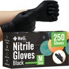 Reli. Black Nitrile Gloves, Medium | Disposable Gloves (250 Pack) | Powder Free, Latex Free, Food Safe | Single-Use | Premium Nitrile Rubber Material for Automotive Work, Cleaning, Cooking