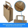 Reli. 100 Pack | 7″x3.15″x8″ | Small Brown Paper Bags w/Handles | Kraft Paper Shopping, Brown Kraft Bag for Retail, Merchandise, To Go, Parties
