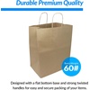 Reli. 55 Pack Paper Bags with Handles | Kraft Brown | (12″ x 9″ x 15.75″) Large Kraft Paper Bags | Tote / Shopping, Grocery, Retail, Merchandise, Restaurant | Large Handles