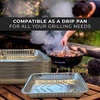 Reli. Aluminum Foil Pans 8×6 (20 Pack) Grill Drip Pans Disposable | Fits Weber & Most Gas/Charcoal Grills | Grease Liner Trays for Easy Cleanup | Oven & Freezer Safe