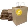 Reli. 55 Pack Paper Bags with Handles | Kraft Brown | (12″ x 9″ x 15.75″) Large Kraft Paper Bags | Tote / Shopping, Grocery, Retail, Merchandise, Restaurant | Large Handles