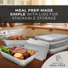 Reli. Aluminum Foil Pans with Lids 8×6 (60 Pack) Meal Prep Food Containers | Disposable, Oven & Freezer Safe for Takeout / To Go, Food Storage & Prep