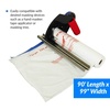 Reli. Masking Film, 1 Roll | 90′ Foot x 99″ Inch Masking Plastic Film | Pre-Folded | Hand Masker for Painting & Automotive | Plastic Overspray Protection(90 foot length x 99 inch width | 1 roll)