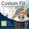 Reli. SuperFit Code G (225 Count) | Compatible with Simplehuman Code G | Custom Fit Liners | Drawstring Trash Bags | 30 Liter / 8 Gallon | White | Roll Pack