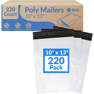 Reli. Poly Mailers 10×13″ | 220 Count | White