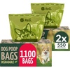 Reli. Biodegradable Dog Poop Bags (1100 Pack, 2 Large Rolls) Unscented
