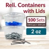 Reli. 2 oz Condiment Containers with Lids (100 sets) | Clear